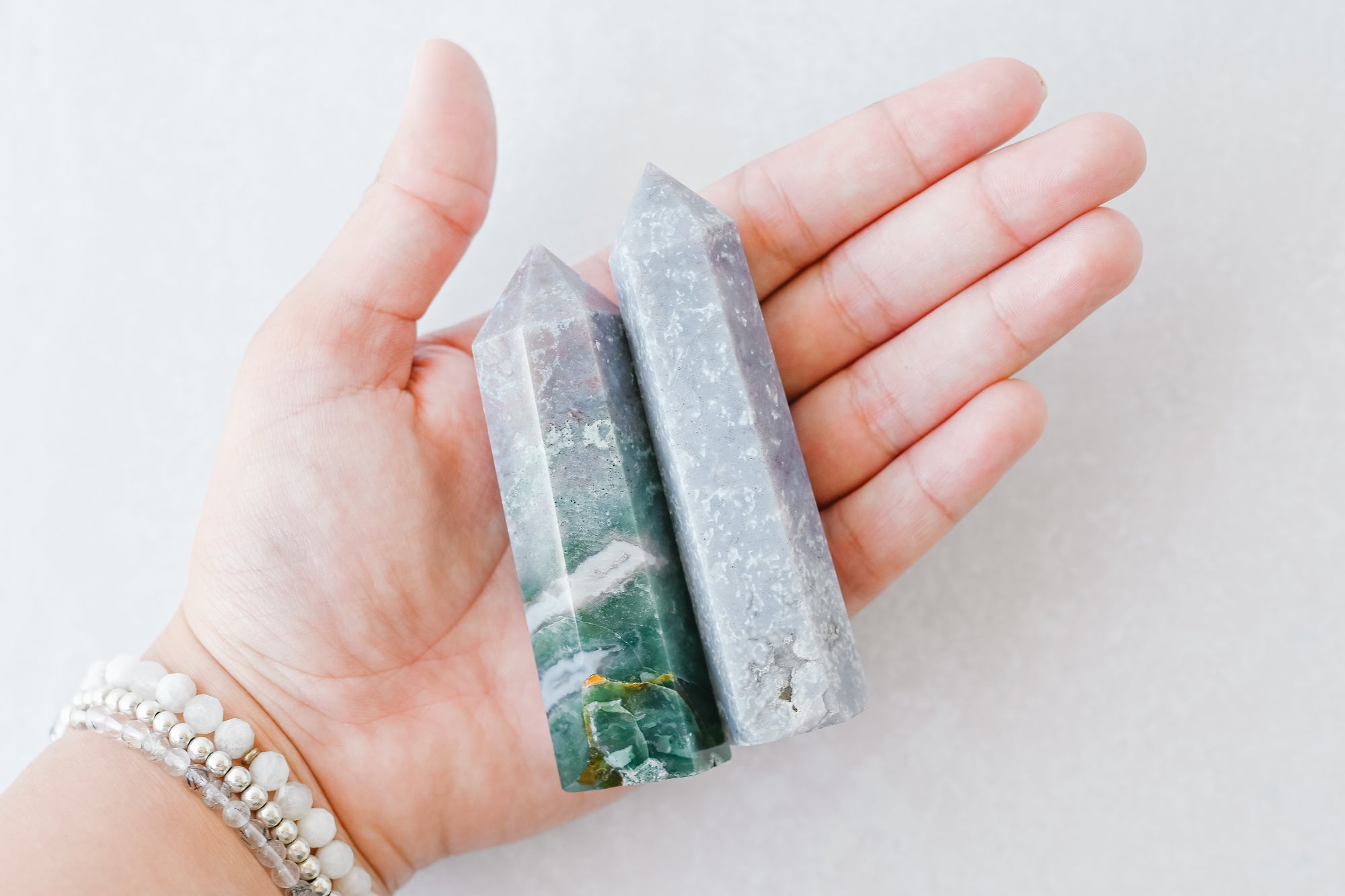 Small Purple Moss Agate Tower - Catalyst & Co